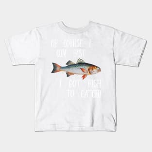 My Lucky Fishing Costume - Freshwater Fish Bass Kids T-Shirt